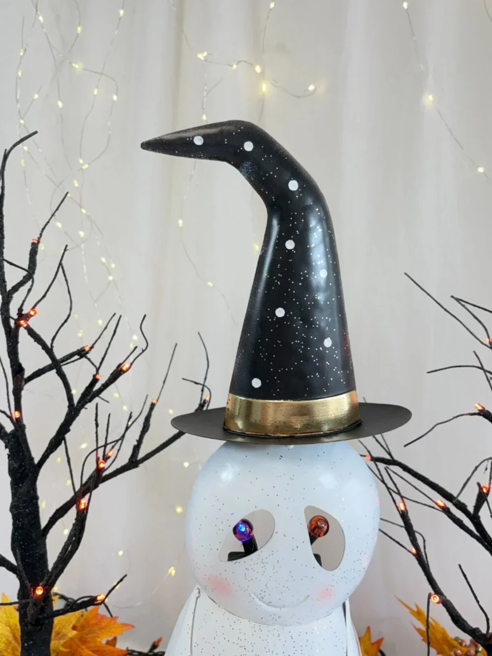 Cynthia Rowley Halloween Trick Treat Ghost Witch Hat Led 25